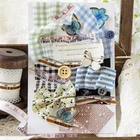 1 Set Tape Measure School Paper Elegant Classical Washi Tape main image 8