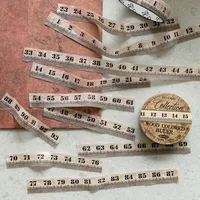1 Set Tape Measure School Paper Elegant Classical Washi Tape main image 5