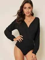 Women's Club Office Family Gathering Casual Simple Style Solid Color Shorts Rompers main image 3