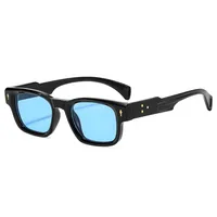 Retro Streetwear Sunglasses Pc UV400 Protection Square Full Frame Glasses sku image 2