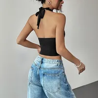 Women's Vest Tank Tops Sexy Solid Color main image 4