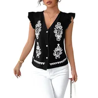 Women's Blouse Sleeveless Blouses Ethnic Style Geometric main image 5
