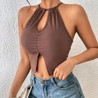 Women's Vest Tank Tops Sexy Solid Color main image 1