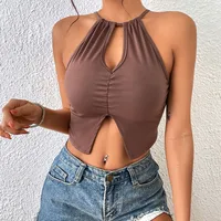 Women's Vest Tank Tops Sexy Solid Color main image 3