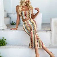 Holiday Daily Women's Casual Elegant Stripe Polyester Skirt Co-ord Set Shorts Sets main image 3
