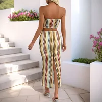 Holiday Daily Women's Casual Elegant Stripe Polyester Skirt Co-ord Set Shorts Sets main image 4