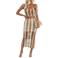 Holiday Daily Women's Casual Elegant Stripe Polyester Skirt Co-ord Set Shorts Sets main image 5