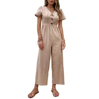 Women's Daily Casual Solid Color Button Jumpsuits main image 5