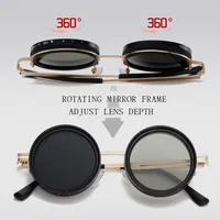 Vintage Style Rock Letter Tac UV400 Protection Round Frame Wayfarer Full Frame Glasses main image 7