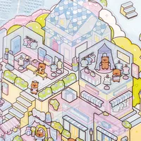 1 Piece Animal Cartoon Learning PET Paper Cartoon Style Cute Stickers main image 7