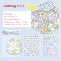 1 Piece Animal Cartoon Learning PET Paper Cartoon Style Cute Stickers sku image 2