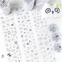 1 Piece Cartoon Learning Paper Cartoon Style Cute Adhesive Tape main image 6