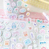 1 Piece Cartoon Learning Paper Cartoon Style Cute Adhesive Tape main image 9