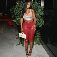 Women's Holiday Party Selfie Casual Streetwear Solid Color Calf-Length Casual Pants main image 1