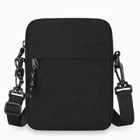 Men's Solid Color Oxford Cloth Zipper Crossbody Bag sku image 3
