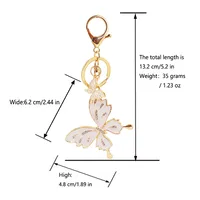 1 Piece Butterfly Alloy Women's Keychain main image 2