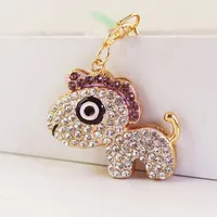 1 Piece Cute Artistic Horse Alloy Inlay Rhinestones Keychain sku image 3