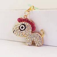 1 Piece Cute Artistic Horse Alloy Inlay Rhinestones Keychain sku image 1