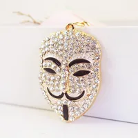 1 Piece Sweet Solid Color Alloy Inlay Rhinestones Women's Keychain main image 3