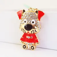 1 Piece Cute Artistic Animal Alloy Inlay Rhinestones Keychain main image 2