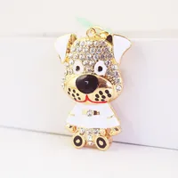 1 Piece Cute Artistic Animal Alloy Inlay Rhinestones Keychain main image 4