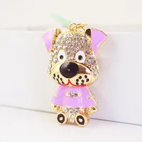 1 Piece Cute Artistic Animal Alloy Inlay Rhinestones Keychain main image 3