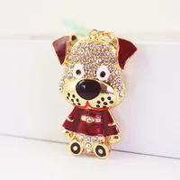1 Piece Cute Artistic Animal Alloy Inlay Rhinestones Keychain main image 8