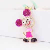 1 Piece Cute Artistic Animal Alloy Inlay Rhinestones Keychain main image 3