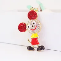 1 Piece Cute Artistic Animal Alloy Inlay Rhinestones Keychain main image 2