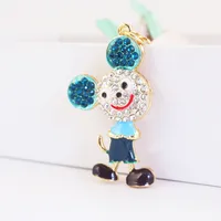 1 Piece Cute Artistic Animal Alloy Inlay Rhinestones Keychain main image 5
