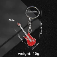 1 Piece Y2K Rock Guitar Iron Zinc Alloy Slip-on Keychain main image 9
