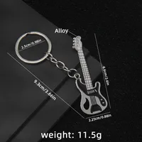 1 Piece Y2K Rock Guitar Iron Zinc Alloy Slip-on Keychain main image 8