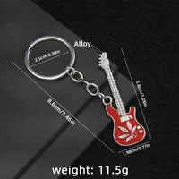 1 Piece Y2K Rock Guitar Iron Zinc Alloy Slip-on Keychain main image 6