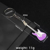 1 Piece Y2K Rock Guitar Iron Zinc Alloy Slip-on Keychain main image 10
