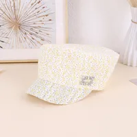 Women's Vacation New Style Ditsy Floral Short Brim Newsboy Cap sku image 2