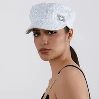 Women's Vacation New Style Ditsy Floral Short Brim Newsboy Cap main image 3