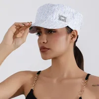 Women's Vacation New Style Ditsy Floral Short Brim Newsboy Cap main image 1
