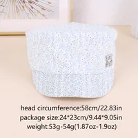 Women's Vacation New Style Ditsy Floral Short Brim Newsboy Cap main image 2