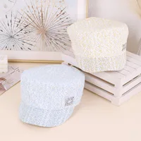Women's Vacation New Style Ditsy Floral Short Brim Newsboy Cap main image 5