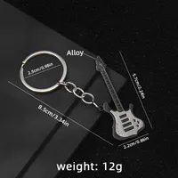 1 Piece Y2K Rock Guitar Iron Zinc Alloy Slip-on Keychain sku image 33