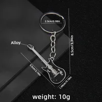 1 Piece Y2K Rock Guitar Iron Zinc Alloy Slip-on Keychain sku image 5