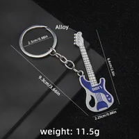 1 Piece Y2K Rock Guitar Iron Zinc Alloy Slip-on Keychain sku image 36