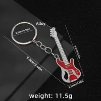 1 Piece Y2K Rock Guitar Iron Zinc Alloy Slip-on Keychain sku image 37