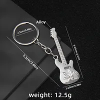 1 Piece Y2K Rock Guitar Iron Zinc Alloy Slip-on Keychain sku image 7
