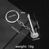 1 Piece Y2K Rock Guitar Iron Zinc Alloy Slip-on Keychain sku image 2