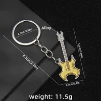 1 Piece Y2K Rock Guitar Iron Zinc Alloy Slip-on Keychain sku image 8