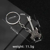 1 Piece Y2K Rock Guitar Iron Zinc Alloy Slip-on Keychain sku image 9