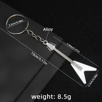 1 Piece Y2K Rock Guitar Iron Zinc Alloy Slip-on Keychain sku image 16