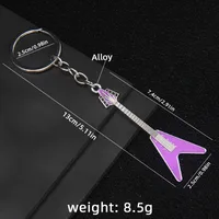 1 Piece Y2K Rock Guitar Iron Zinc Alloy Slip-on Keychain sku image 18