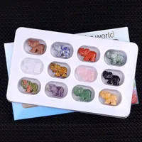 Retro Classic Style Elephant Green Aventurine Tiger Eye Obsidian Artificial Decorations main image 4